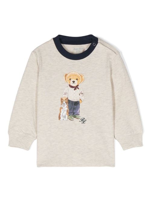 T-shirt neonato maniche lunghe Polo Bear RALPH LAUREN KIDS | 320952877002